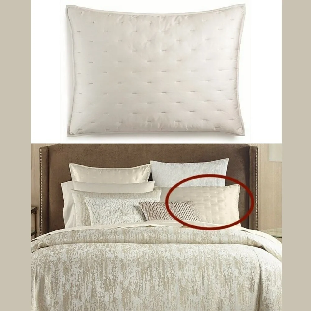 NEW $120 [ 1 Standard‎ ] Quilted Pillow Sham for Hotel Collection Opalescent